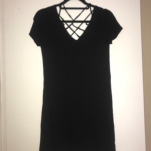Black T-shirt dress